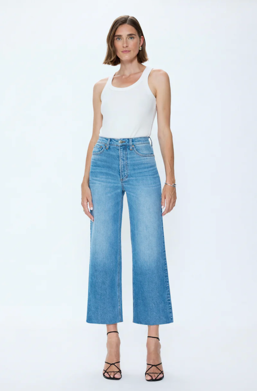 Lana Crop High Rise Ultra Wide Leg - Wild Heart