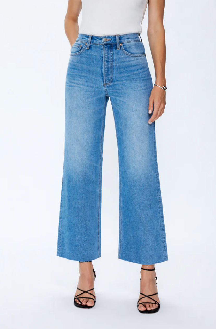 Lana Crop High Rise Ultra Wide Leg - Wild Heart