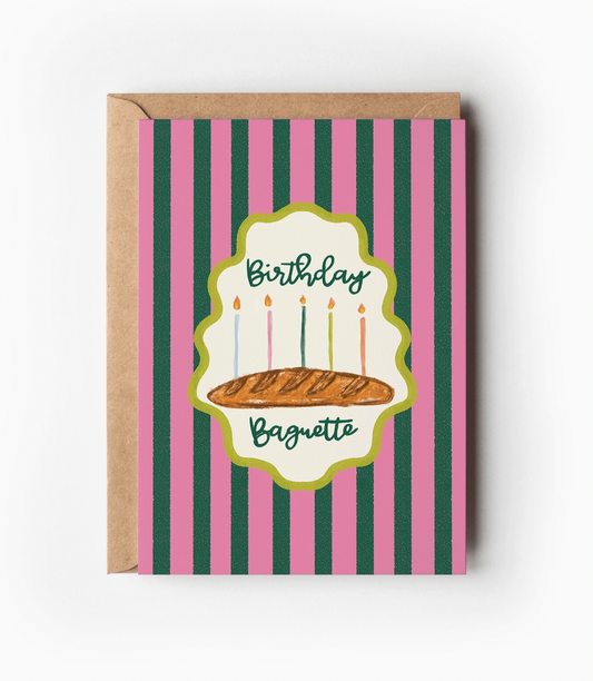 Birthday Baguette Greeting Card