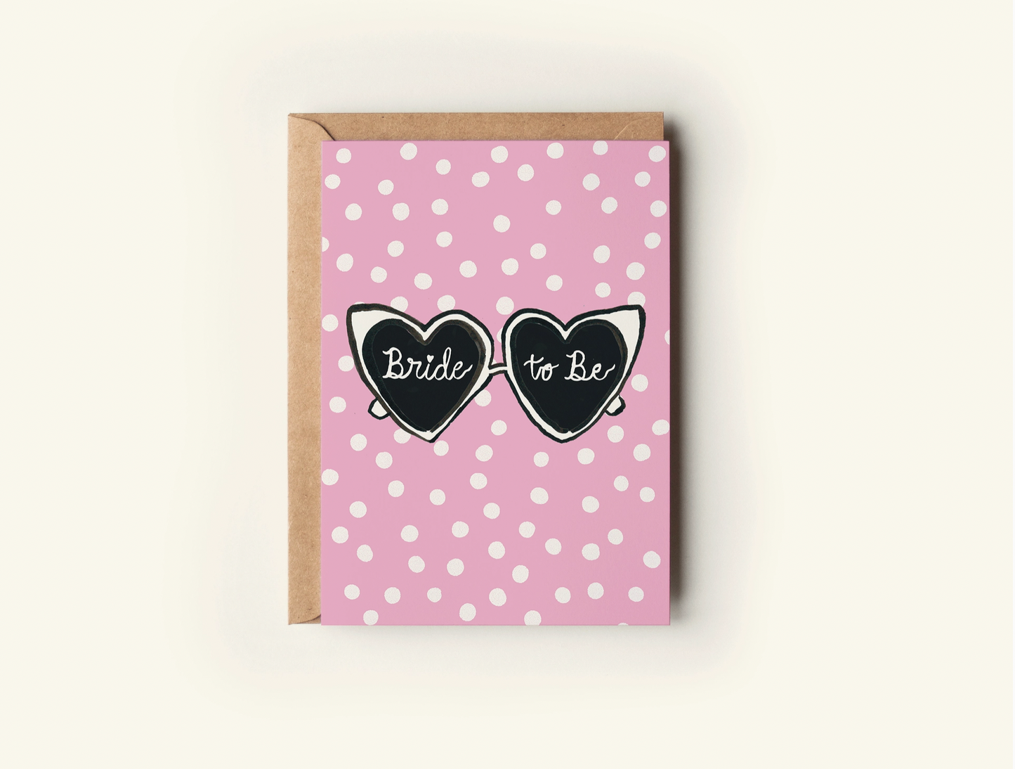 Bride To Be Heart Sunglasses Greeting Card