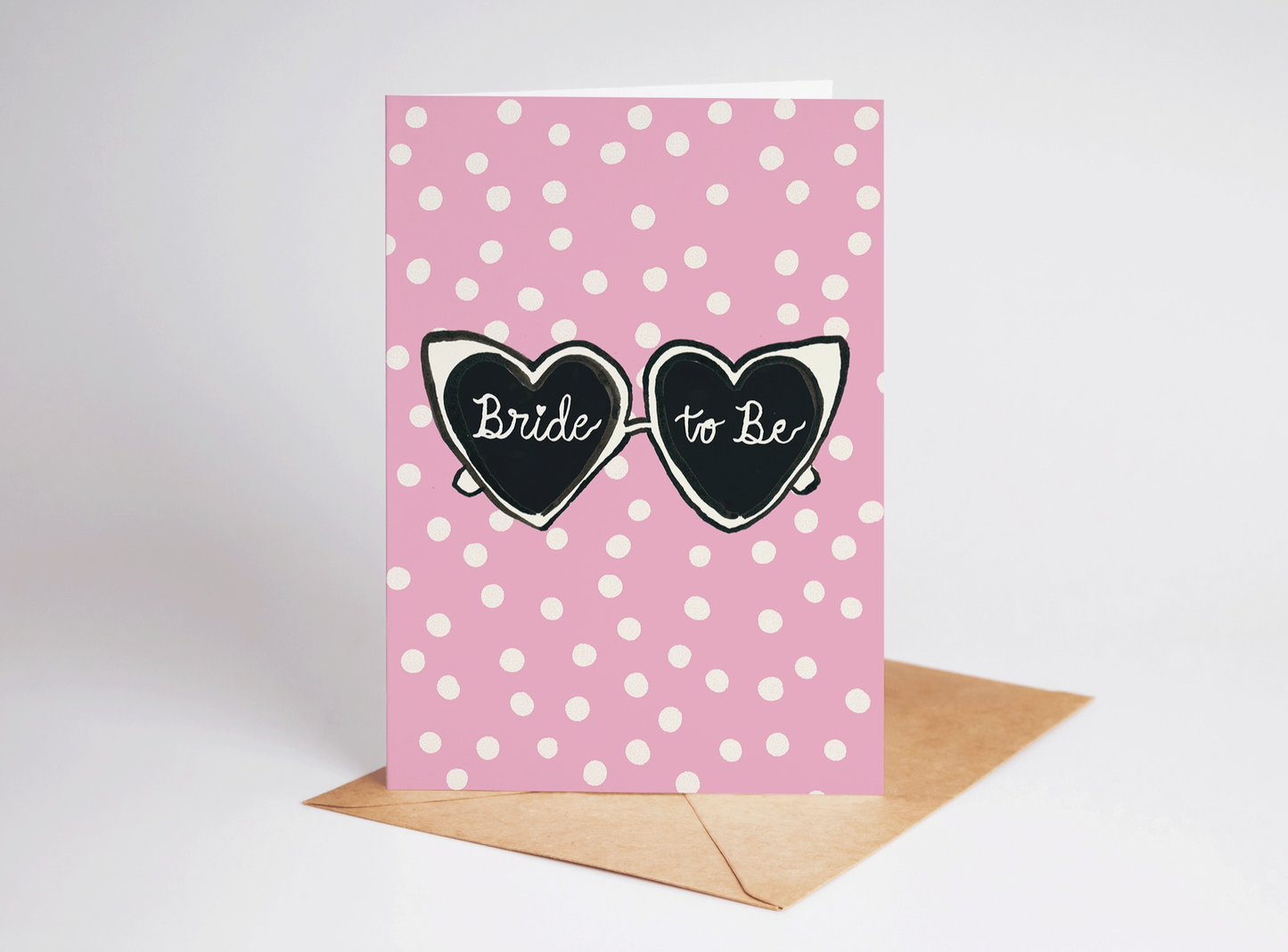 Bride To Be Heart Sunglasses Greeting Card