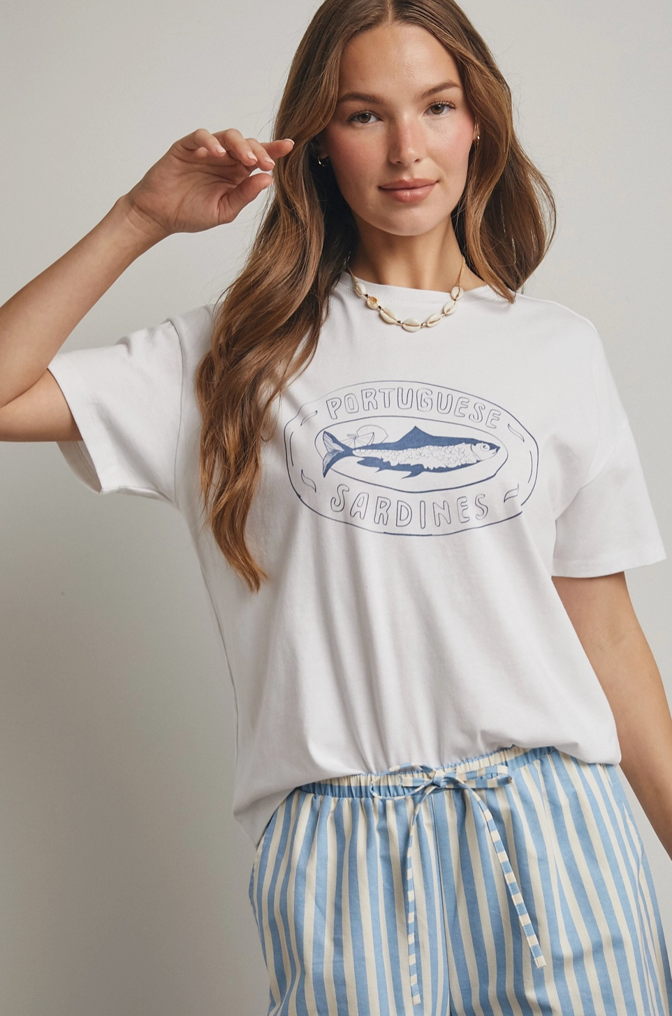 Portuguese Sardines Fish Graphic Knit Tee