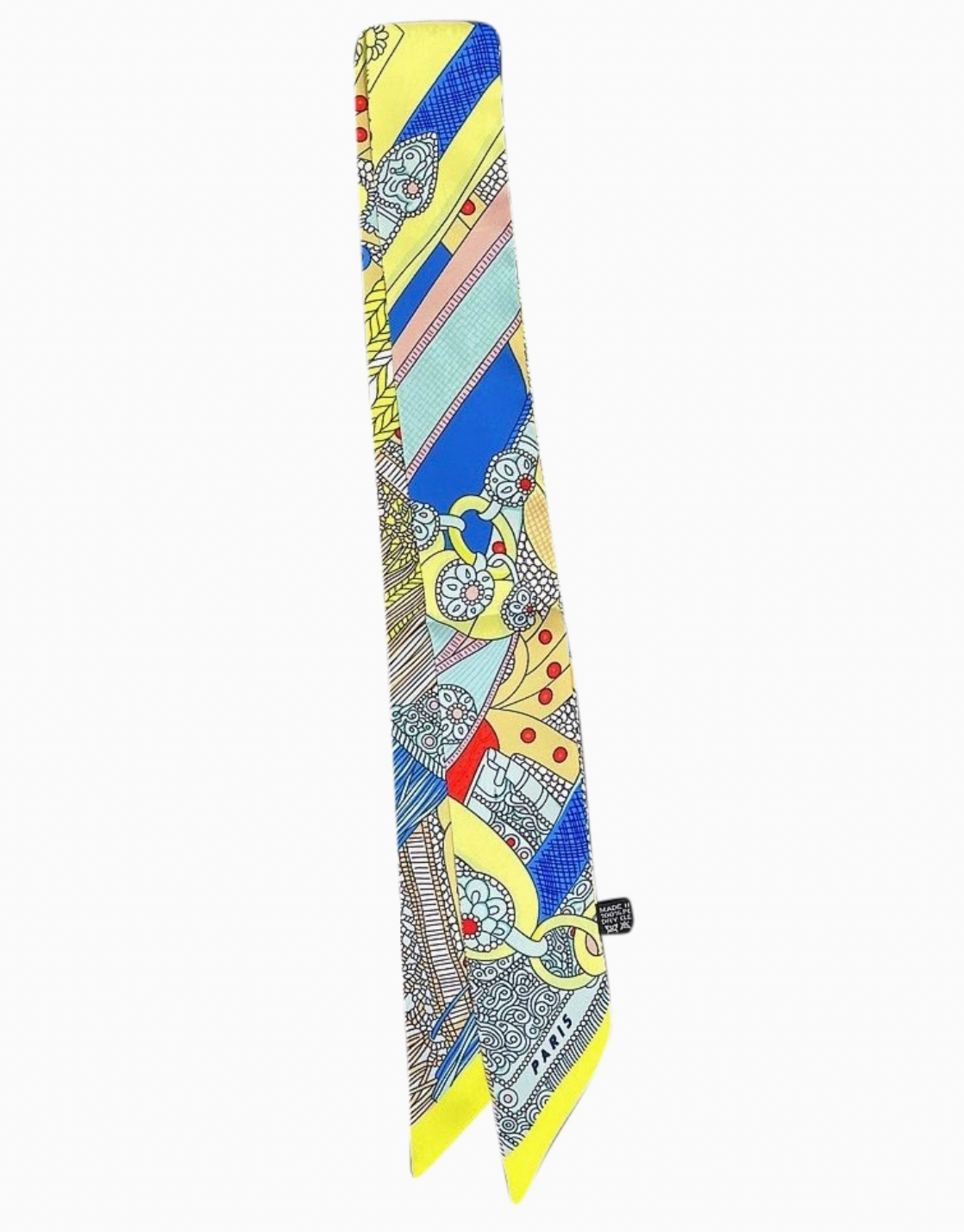 The Twilly Scarf - Yellow + Blue