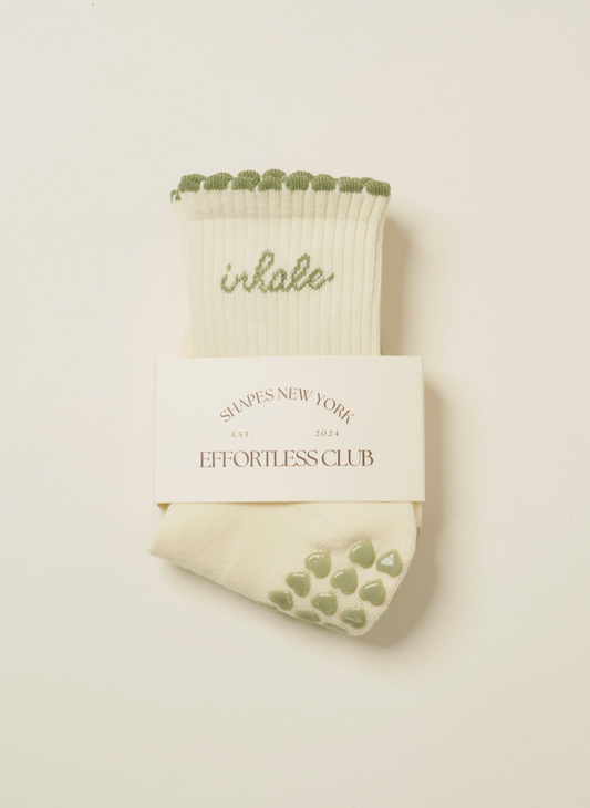 Inhale Exhale Grip Sock