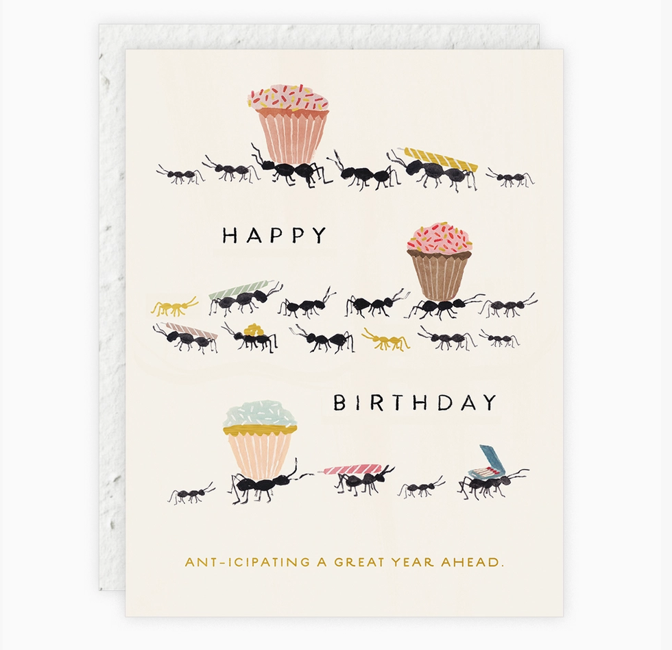 Ant-Icipating A Great Year - Birthday Card