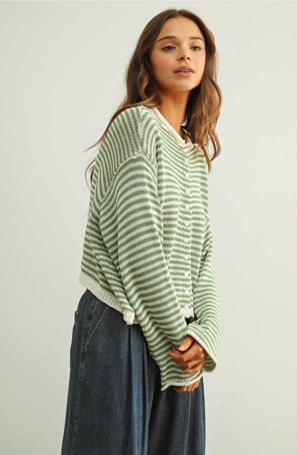 Matcha Maya Knit Cardigan