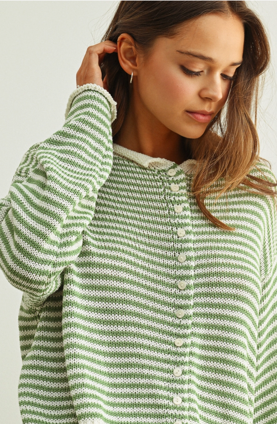 Matcha Maya Knit Cardigan