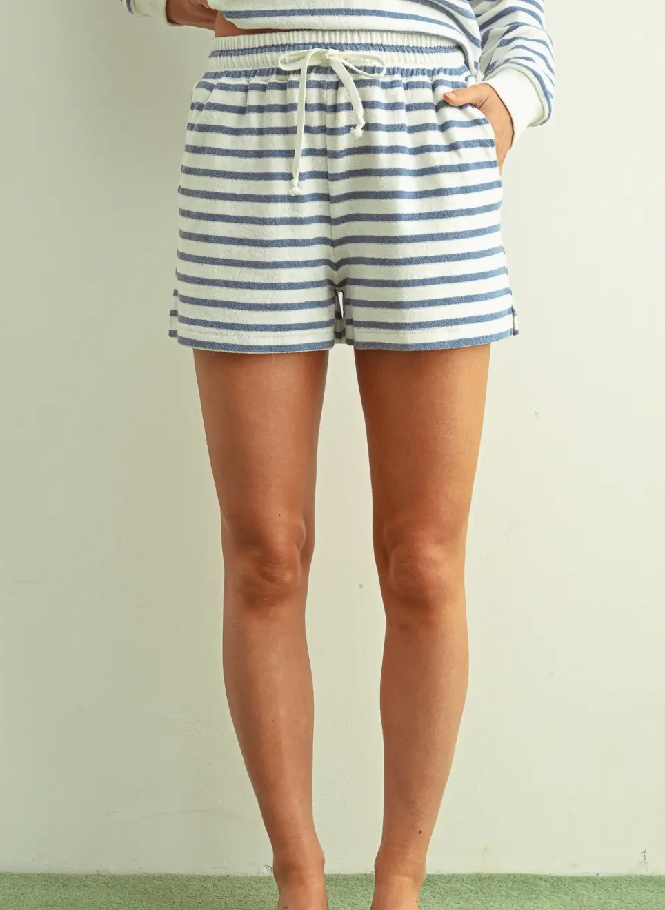 Island Striped Print Relaxed Short