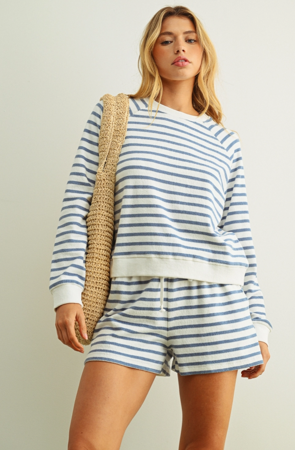 Island Striped Print Pullover