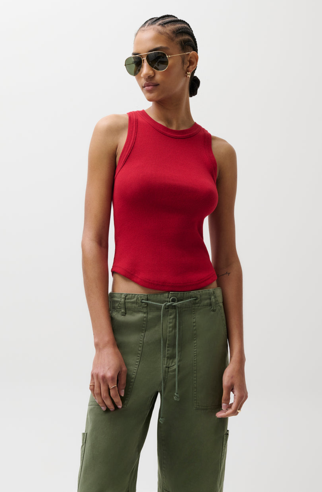 NISSI TANK TOP - RACER RED