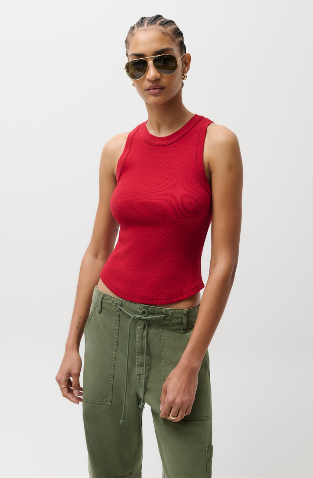 NISSI TANK TOP - RACER RED