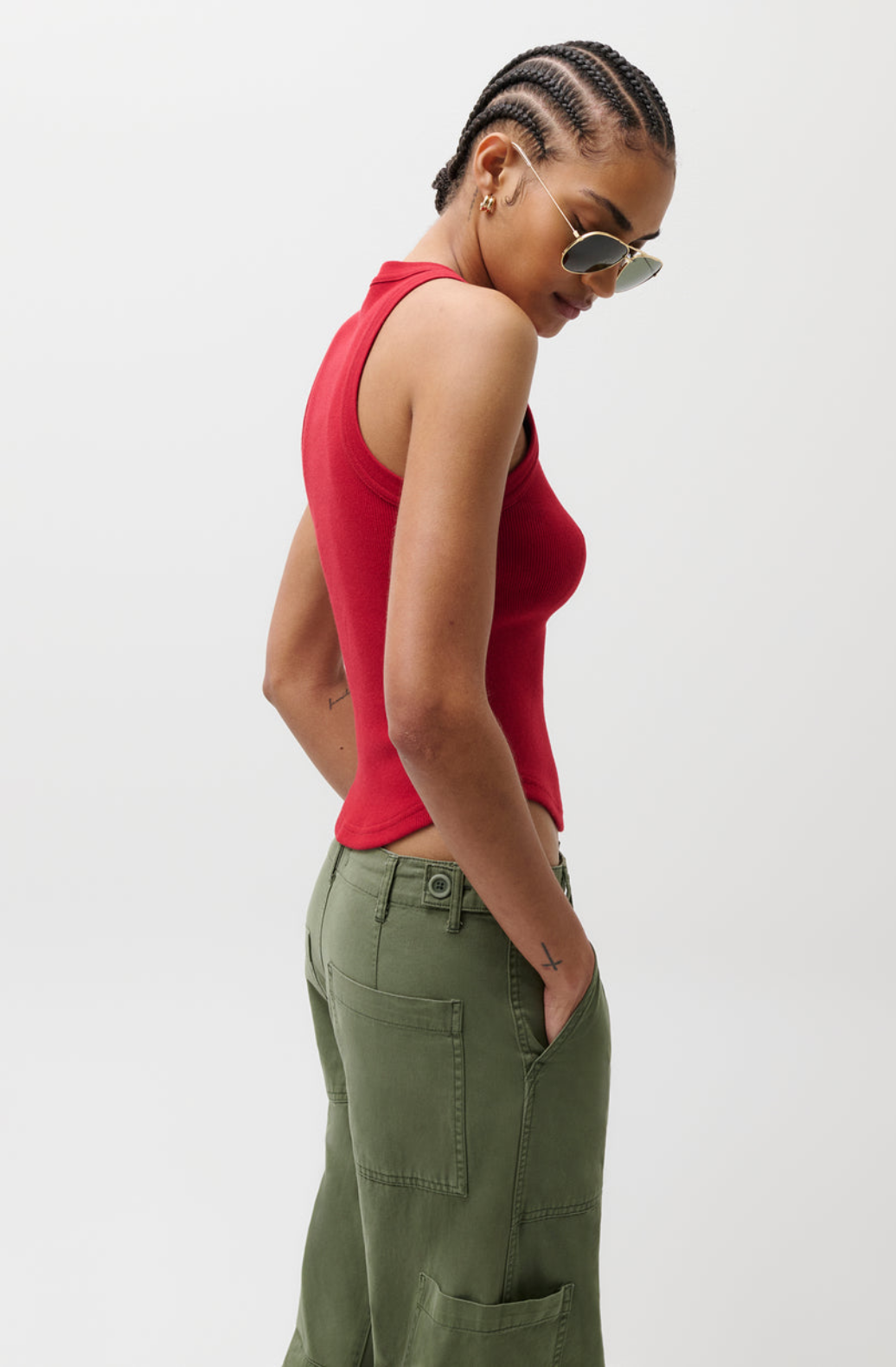 NISSI TANK TOP - RACER RED