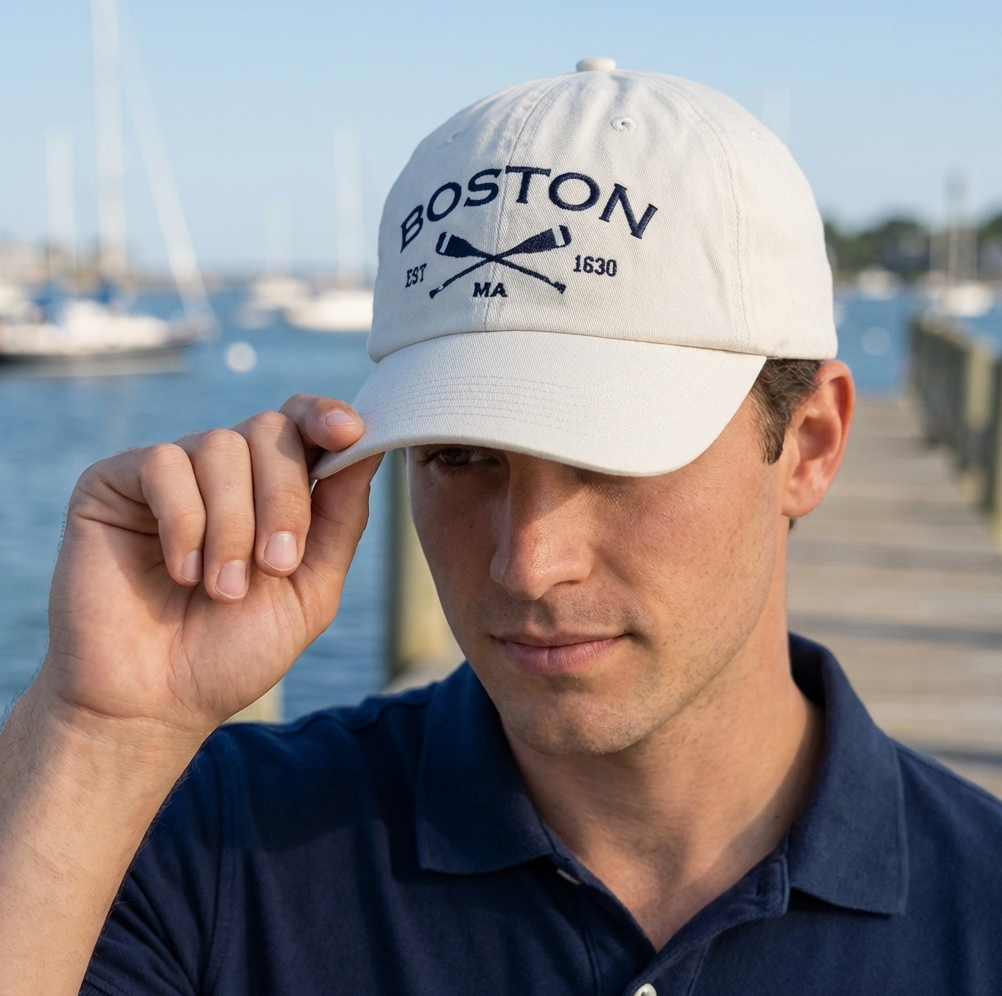 Boston Crossed Oars Baseball Hat