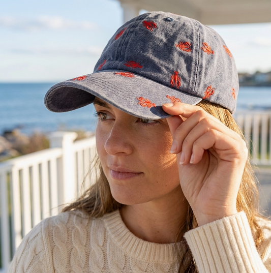 Boston Lobster Pattern Baseball Cap
