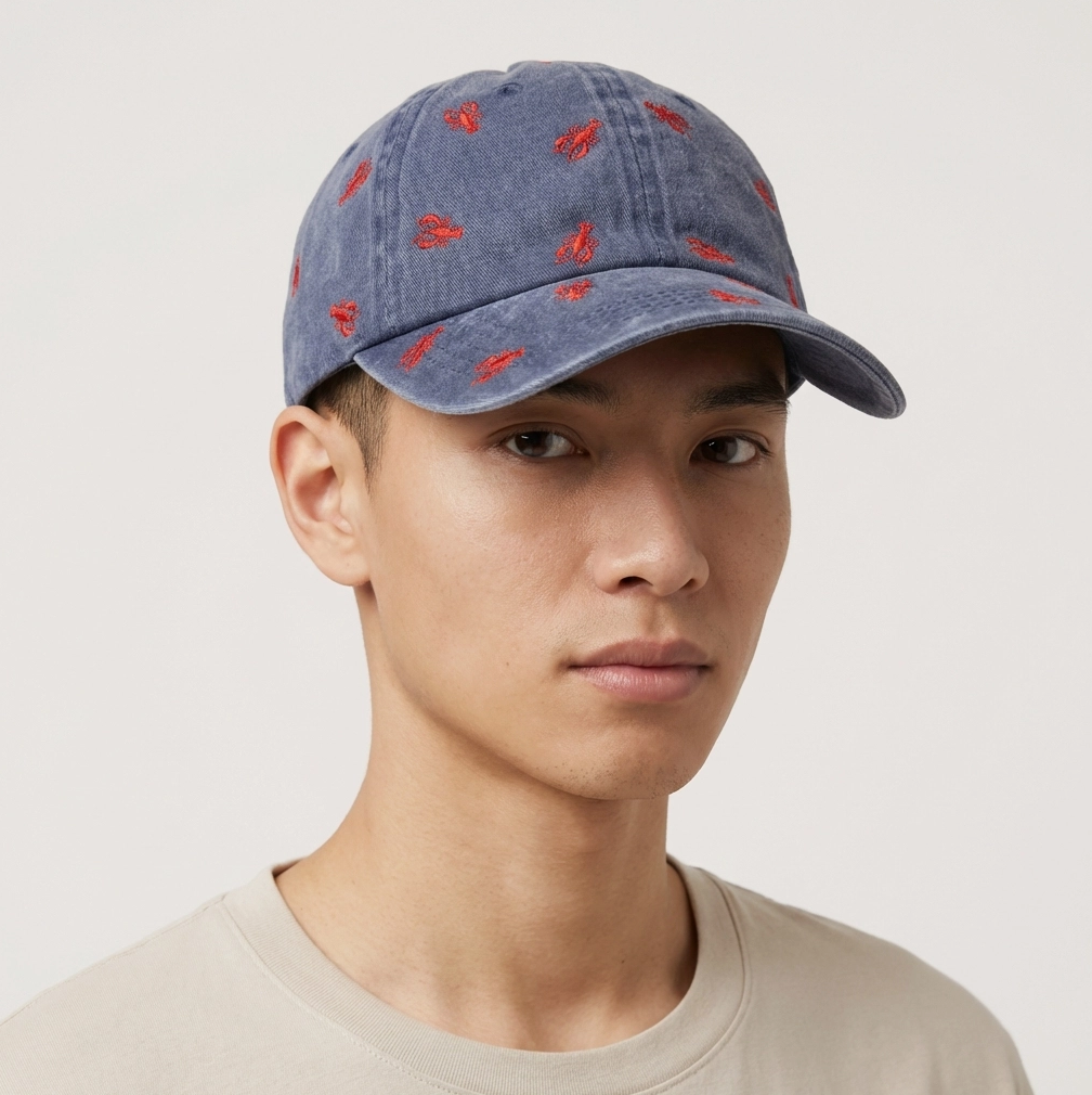 Boston Lobster Pattern Baseball Cap