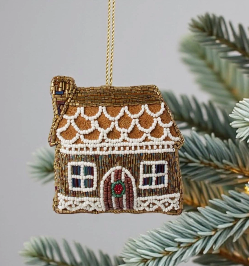Gingerbread Cabin Ornament