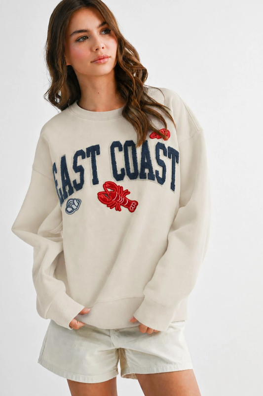Pearl East Coast Graphic Fleece Pullover