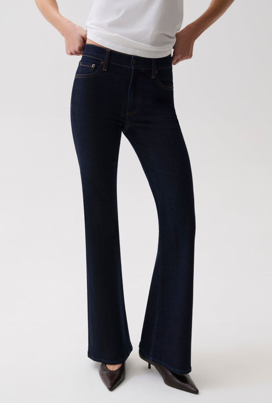 KINSLEY MID RISE ULTRA FLARE - NIGHT FLIGHT
