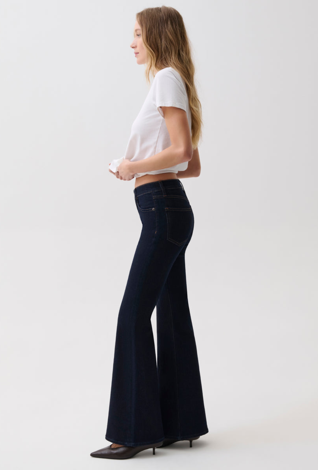 KINSLEY MID RISE ULTRA FLARE - NIGHT FLIGHT