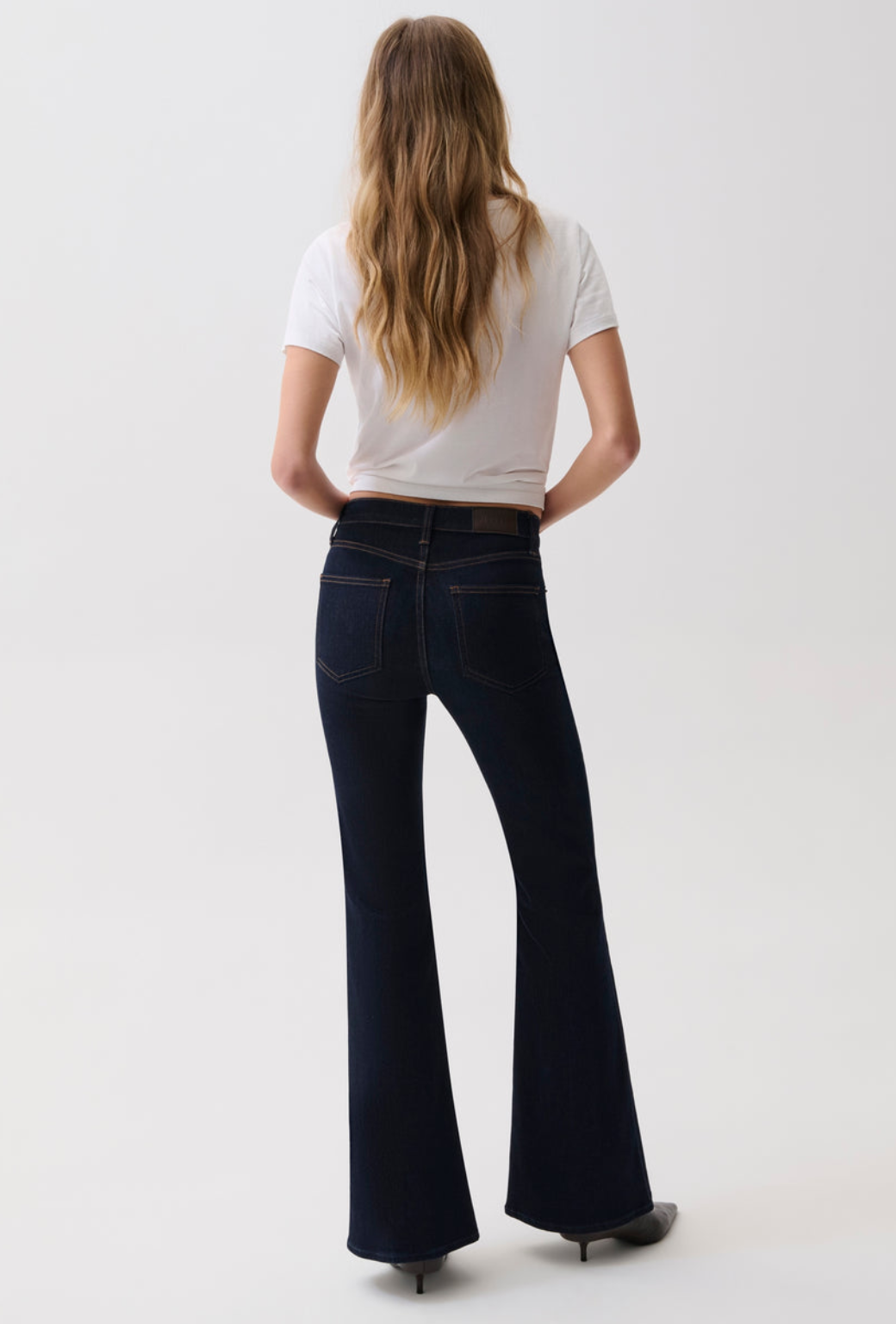 KINSLEY MID RISE ULTRA FLARE - NIGHT FLIGHT
