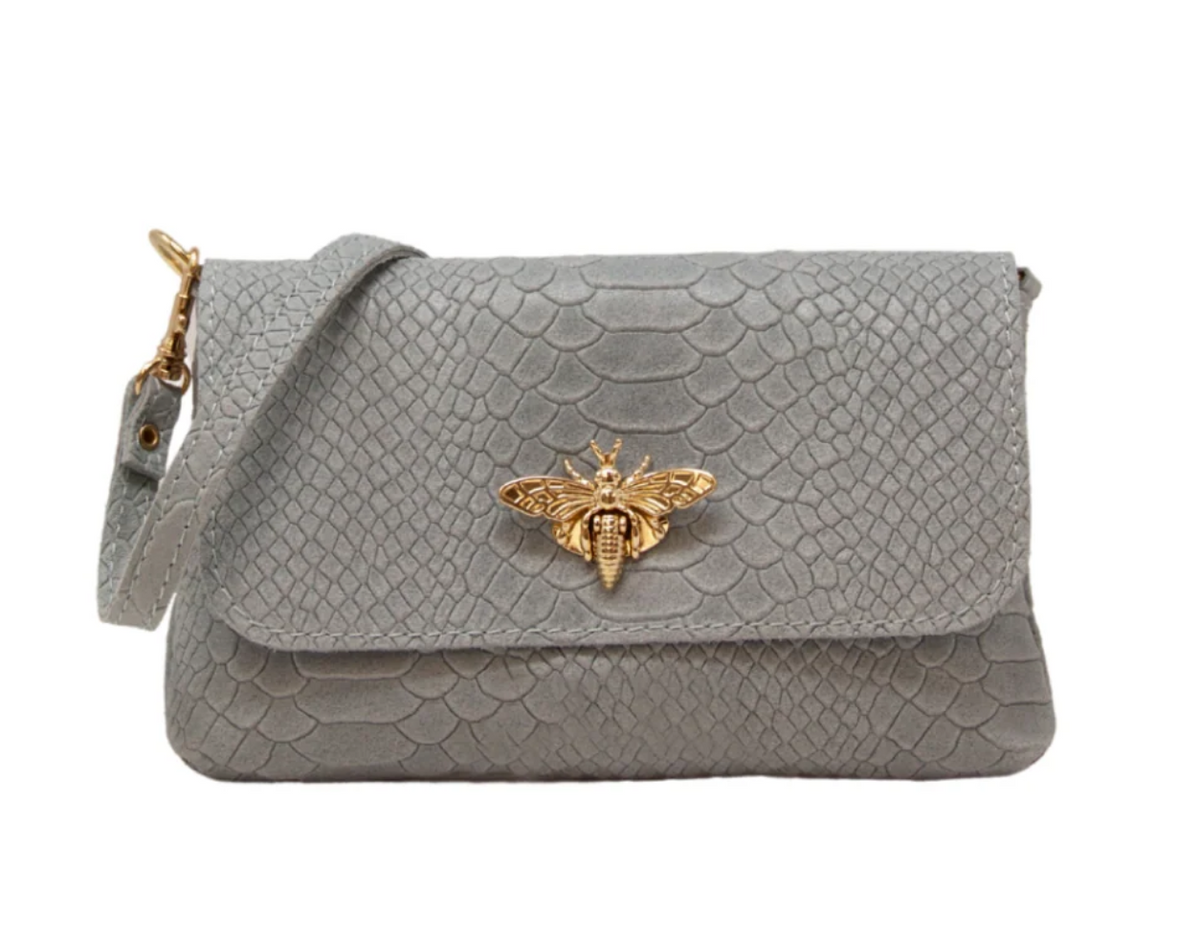 Dark Gray Maya Bumblebee Crossbody Bag