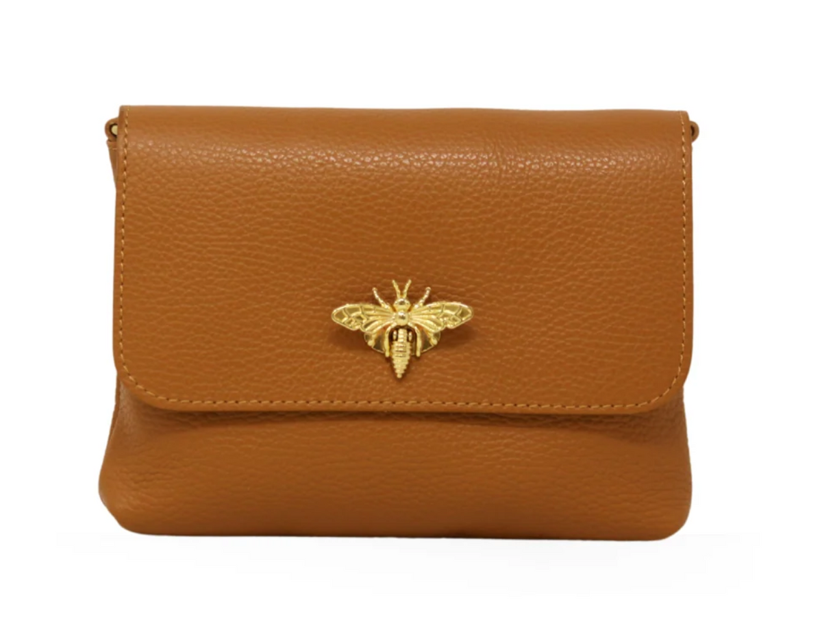 Camel Sofia Bumblebee Crossbody Bag