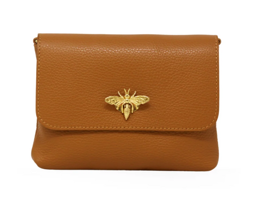 Camel Sofia Bumblebee Crossbody Bag