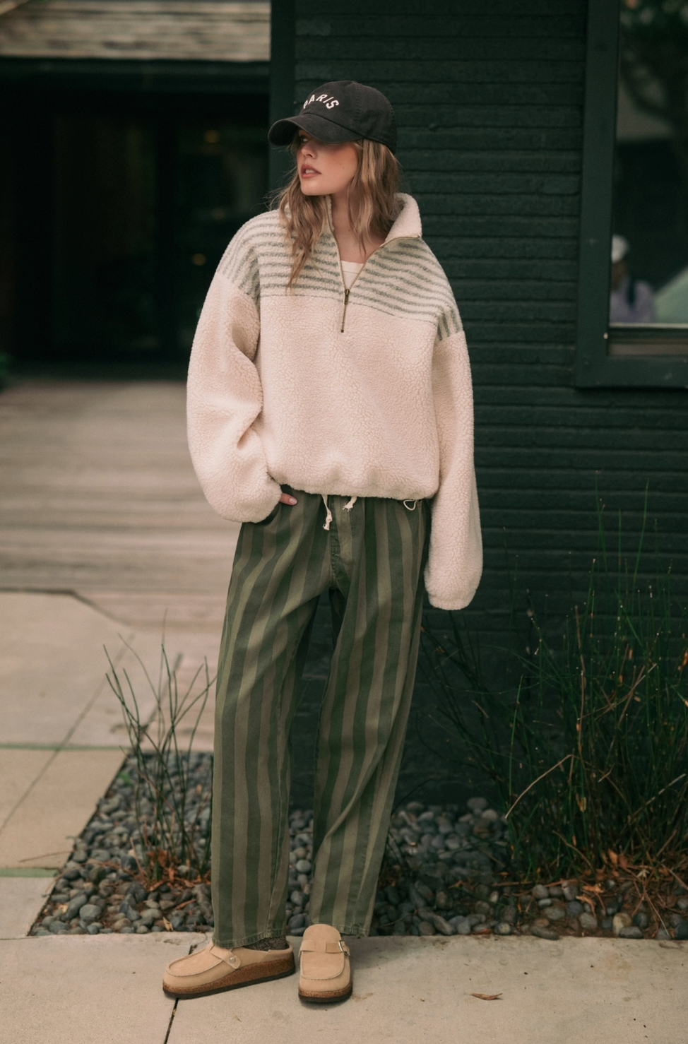 Olivia Half Zip Sherpa Pullover