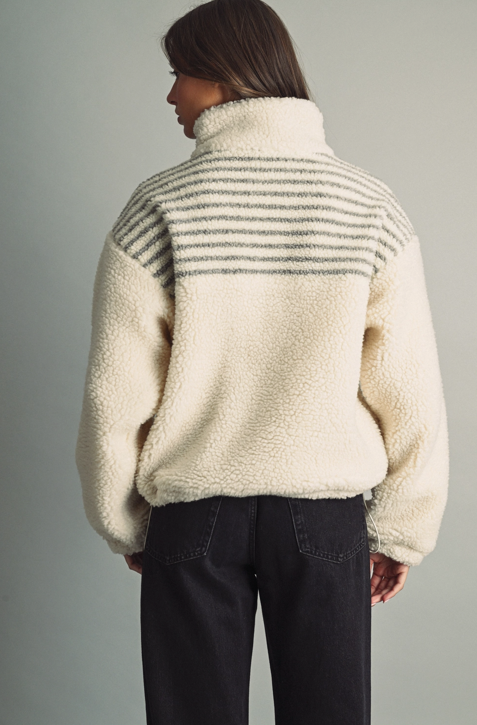 Olivia Half Zip Sherpa Pullover