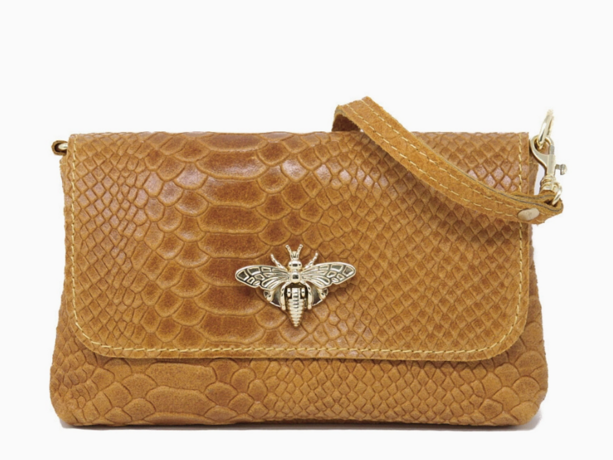 Camel Maya Bumblebee Crossbody Bag