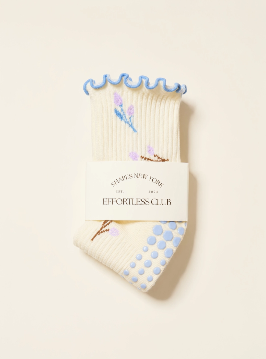 Purple Tulip Grip Sock