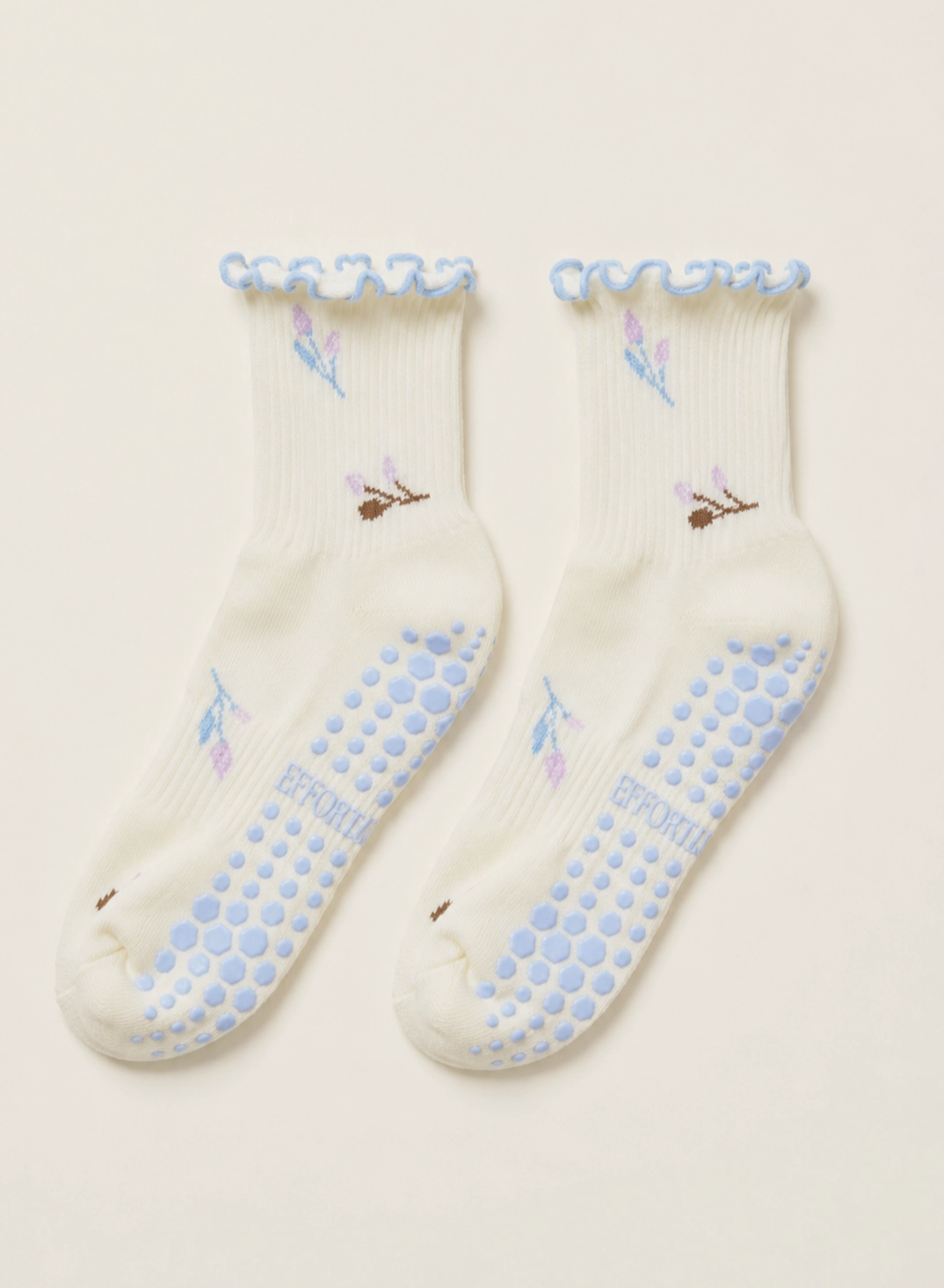 Purple Tulip Grip Sock