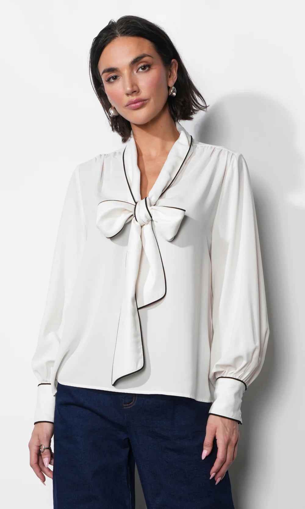 Shai Tie Neck Blouse