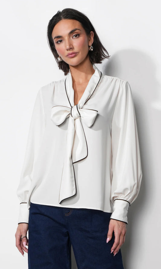 Shai Tie Neck Blouse