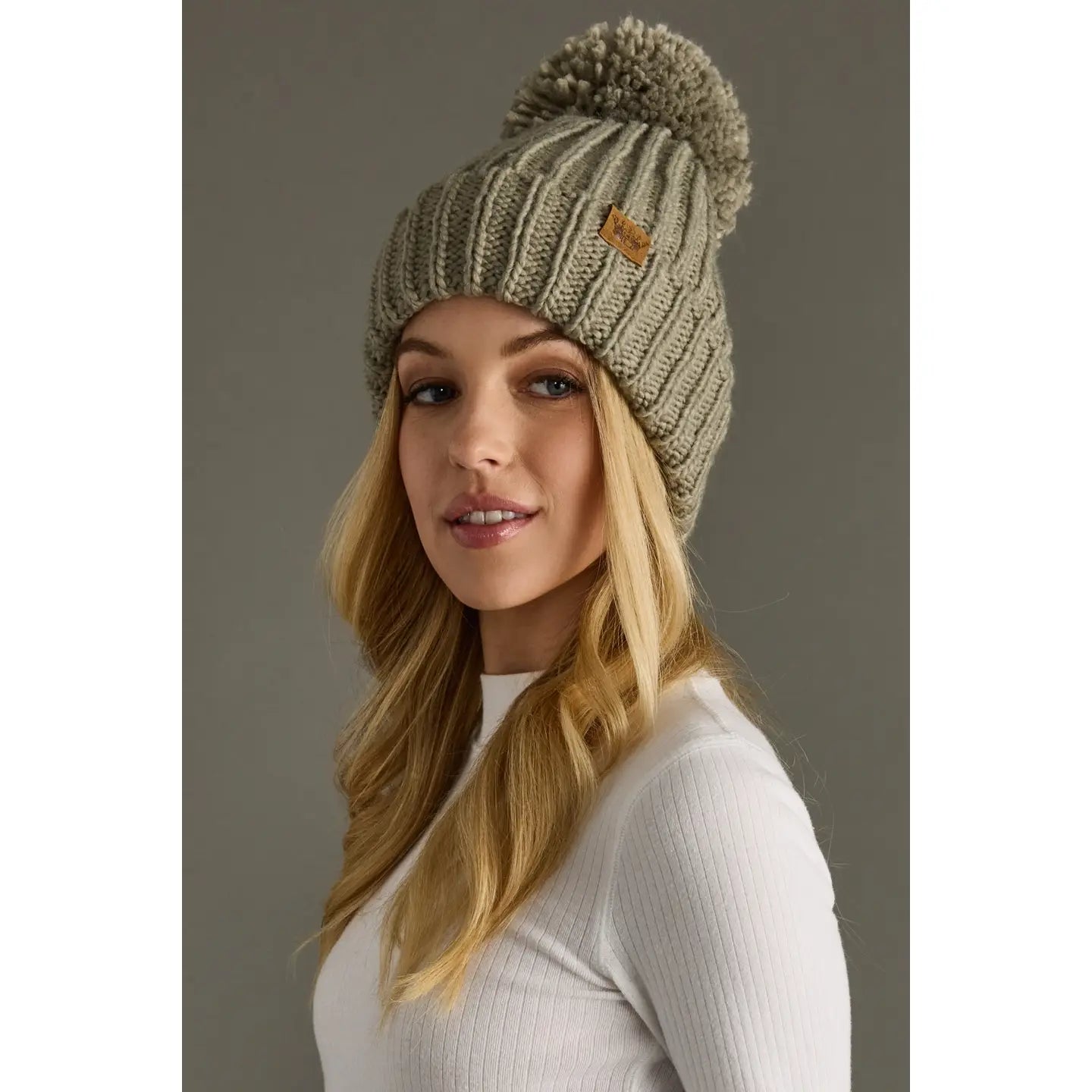 Gracie Sage Pom Hat