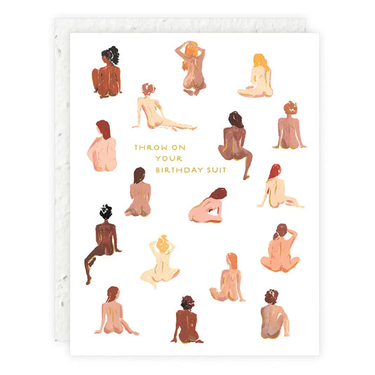 Birthday Suit Birthday Card