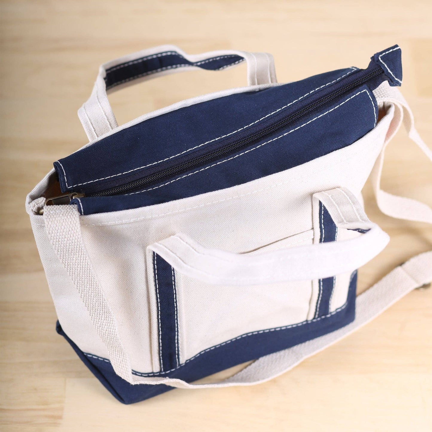 Navy Crossbody Mini Tote