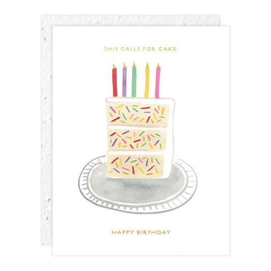 Birthday Cake Slice Birthday Card