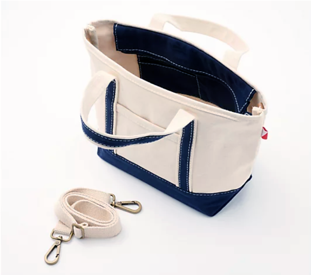 Navy Crossbody Mini Tote