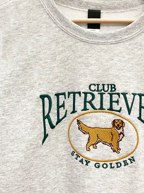 Embroidered Retriever Club Sweatshirt