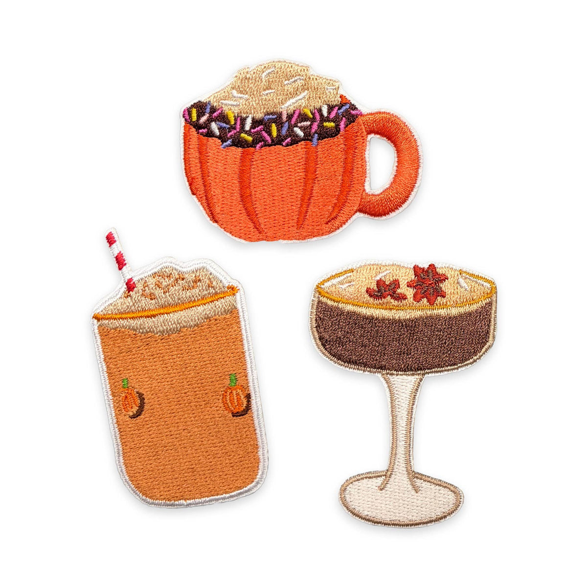 Harvest Drinks Iron-On Patch Set